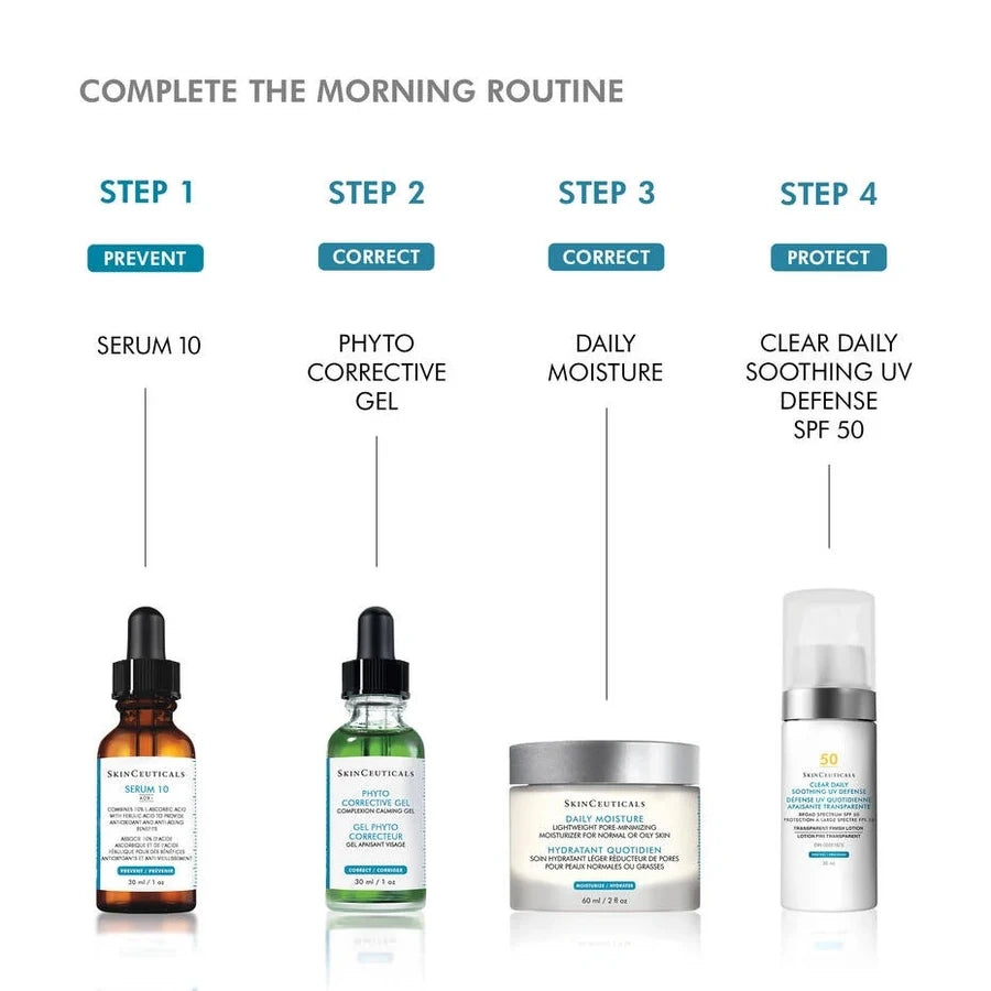 Clear Daily Soothing UV Defense Sunscreen SPF 50-morning routine