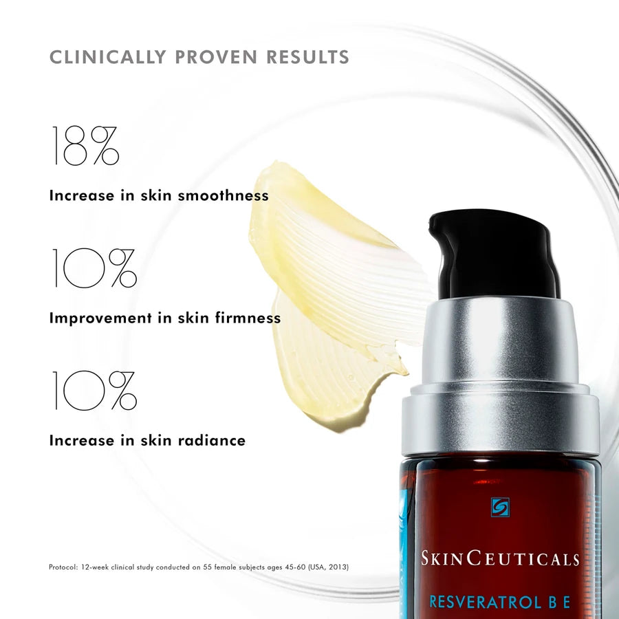 skinceuticals Resveratrol B E-Clinically proven results