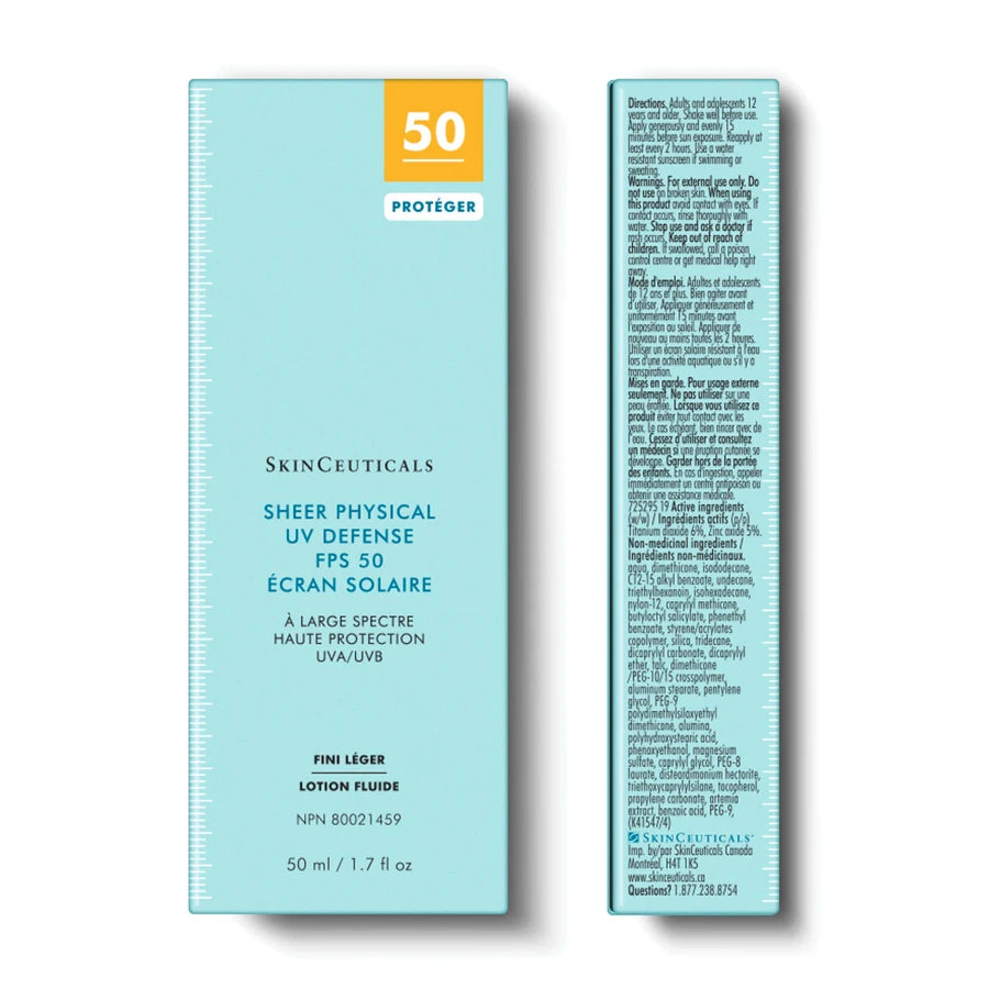 skinceuticals sunscreen-Sheer Physical UV Defense SPF-package