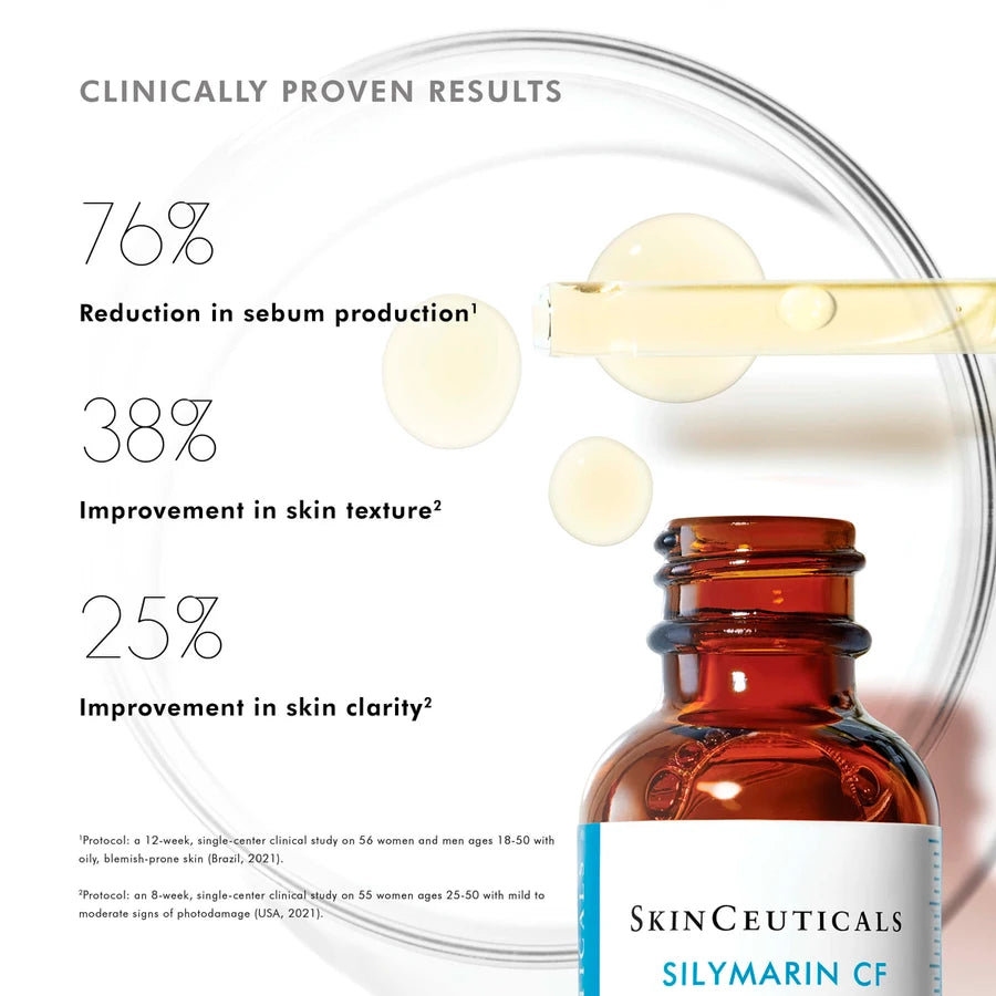 skinceuticals silymarin cf-skinceuticals vitamin c-clinically proven results