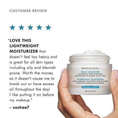 skinceuticals daily moisture-skinceuticals moisturizer-customer review