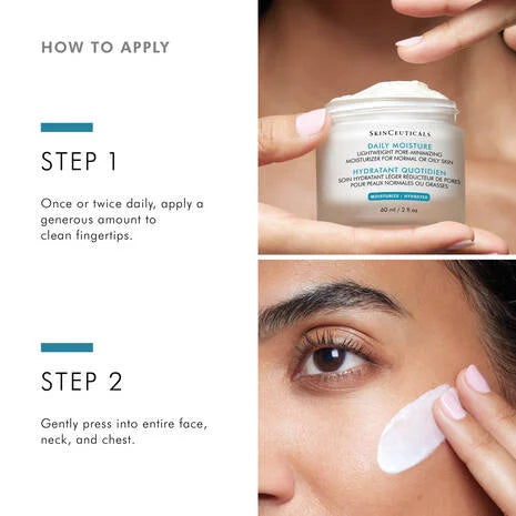 skinceuticals daily moisture-skinceuticals moisturizer-how to use