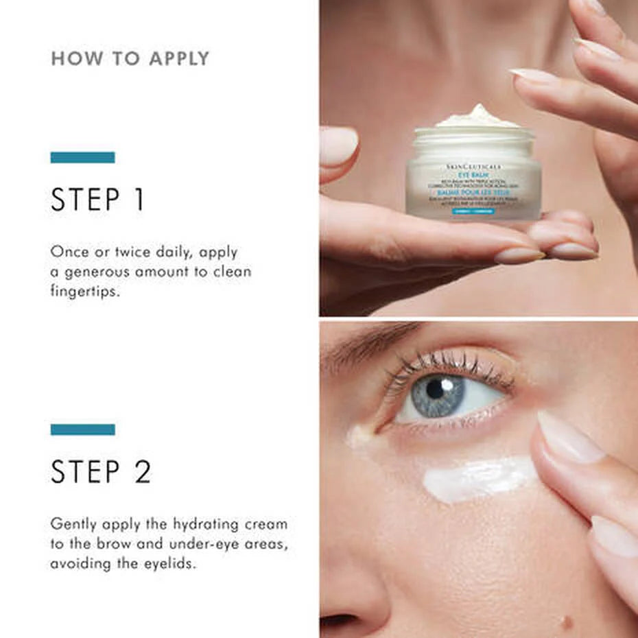 skinceuticals eye balm-skinceuticals eye cream-how to apply